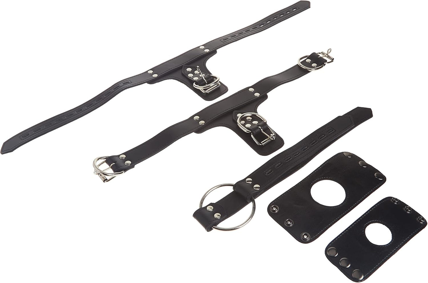 Premium Locking Leder-Cockring & Plug Harness