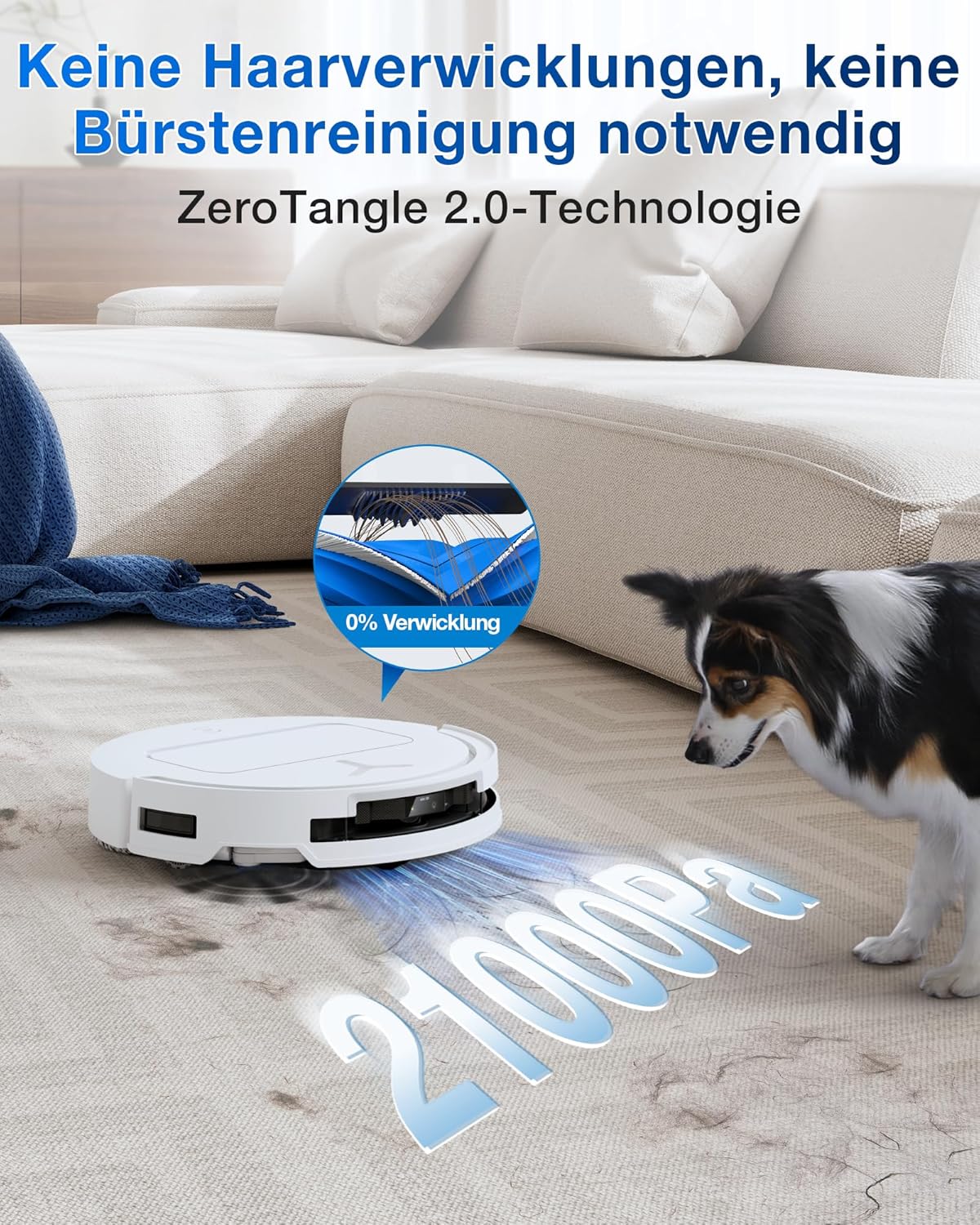 Deebot T50 Pro Omni Gen 2 Saug- und Wischroboter, 21.000 Pa, T50 PRO Gen2 Weiß