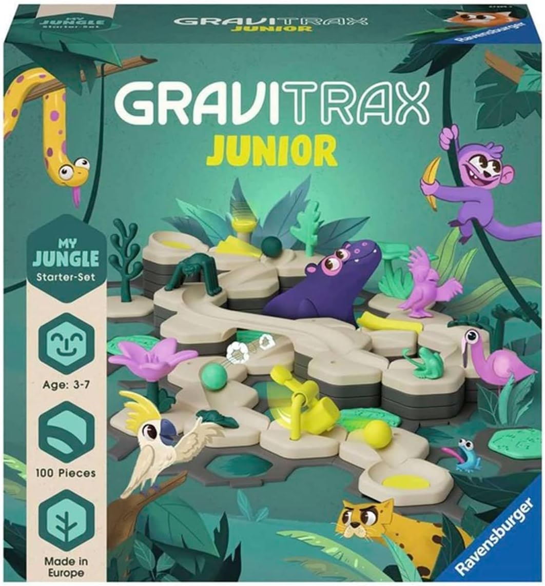 GraviTrax Junior Murmelbahn Starter-Set Jungle, Single