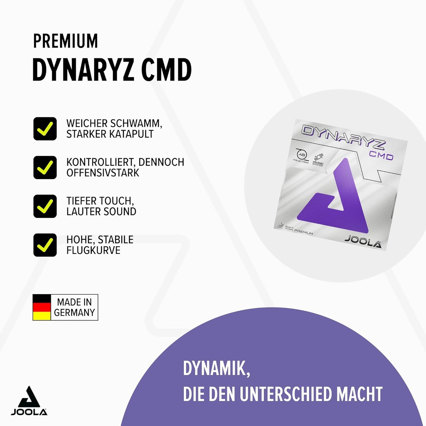 Tischtennis-Belag Dynaryz CMD, Violett 2,3 mm