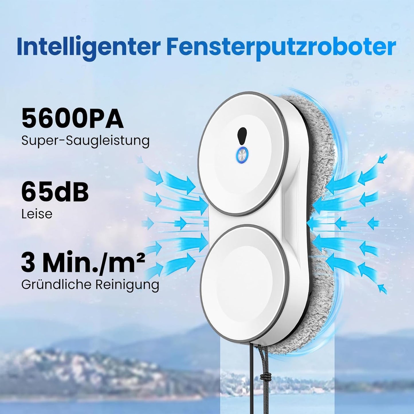 Fensterputzroboter mit intelligenter Navigation