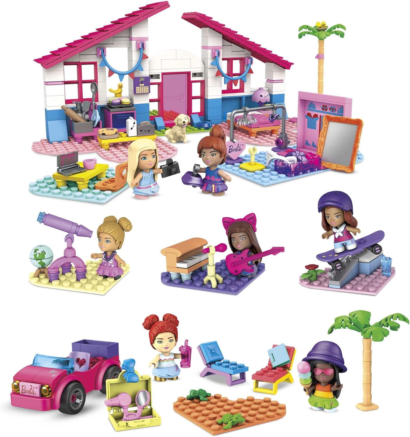 MEGA Construx HBF32 "Malibu-Bauspielzeugset Bundle"