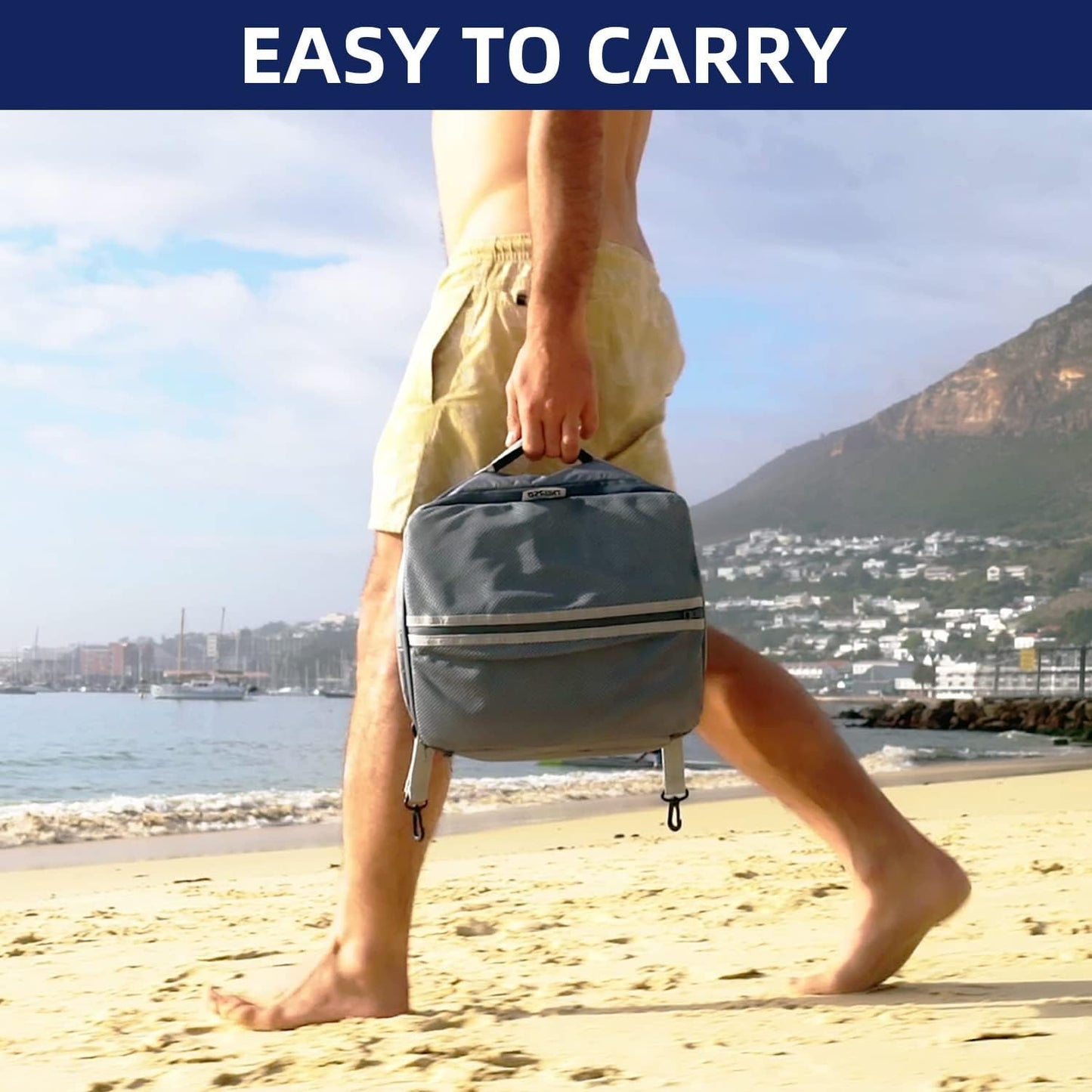 Kühltasche für das Paddleboard, Grau