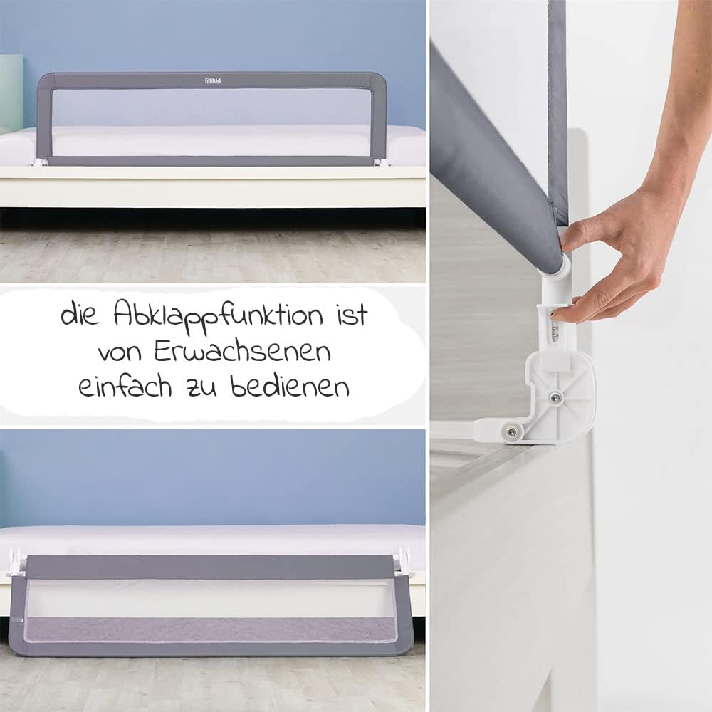 Klappbares Bettschutzgitter für Kinder