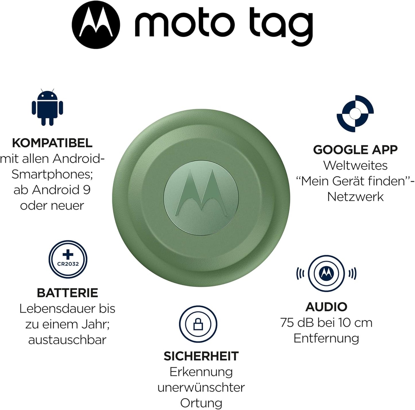 Moto Tag - Smart Tracker, Starlight Blue