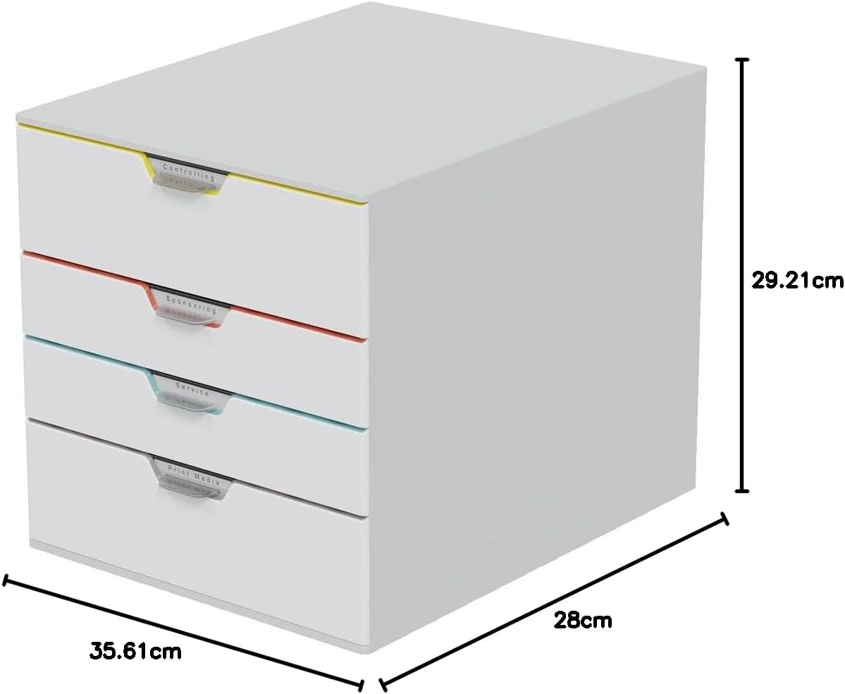 Schubladenbox mit 4 Fächern, 4 Fächer