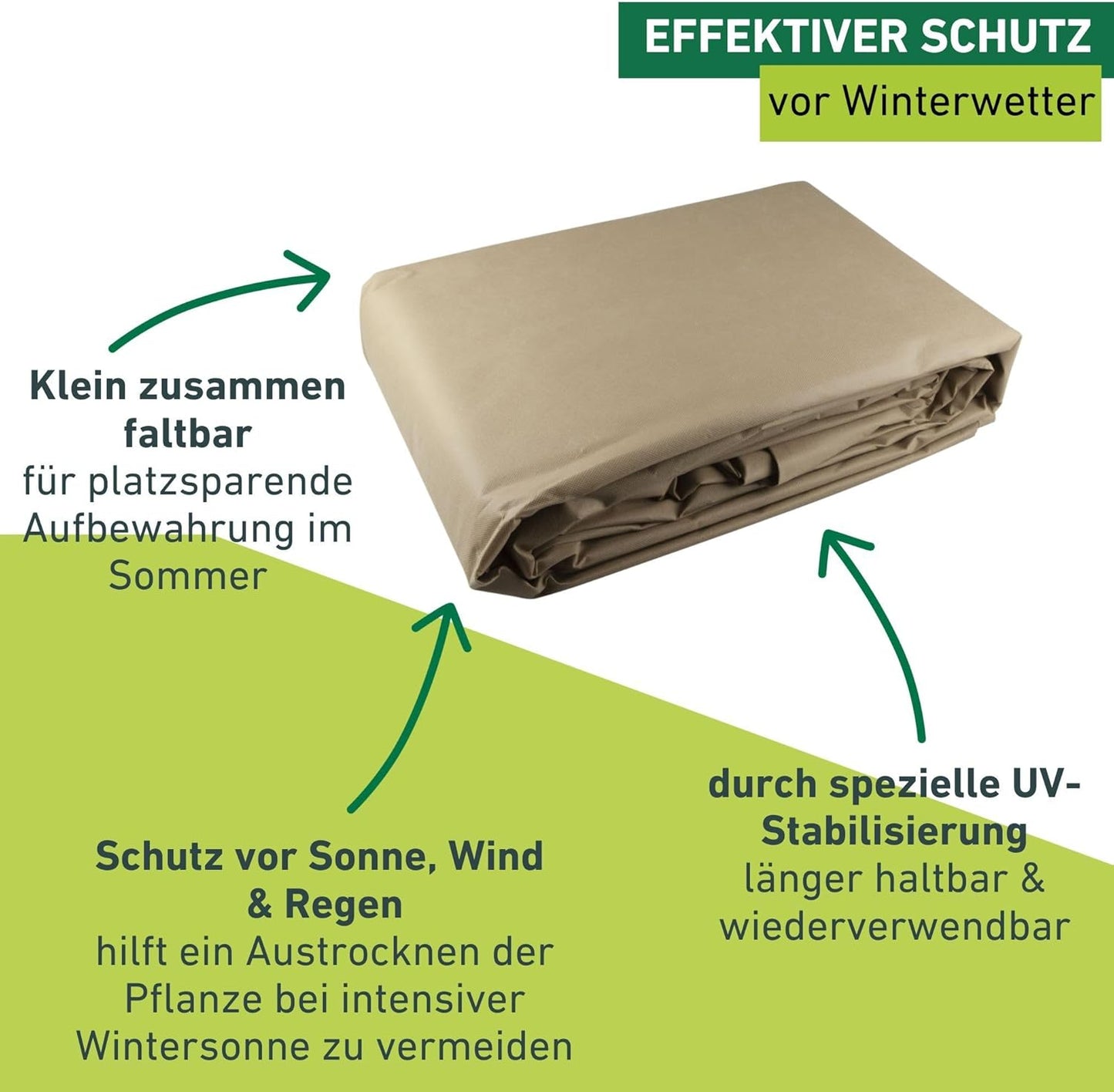 Winter-Vlieshaube für Pflanzen, 3.9 x 3.5 m, 3,9 x 3,5 m