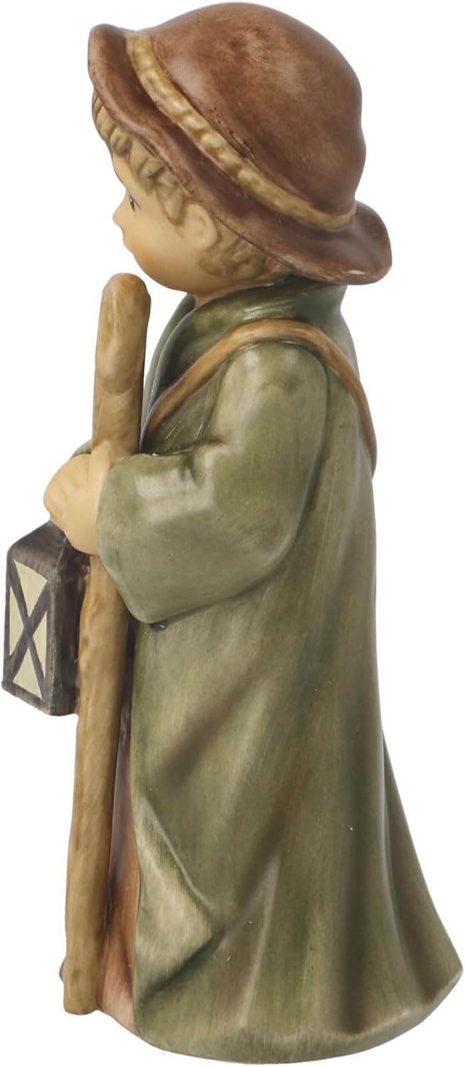 Krippenfigur Hirte, 11,5cm, Mehrfarbig