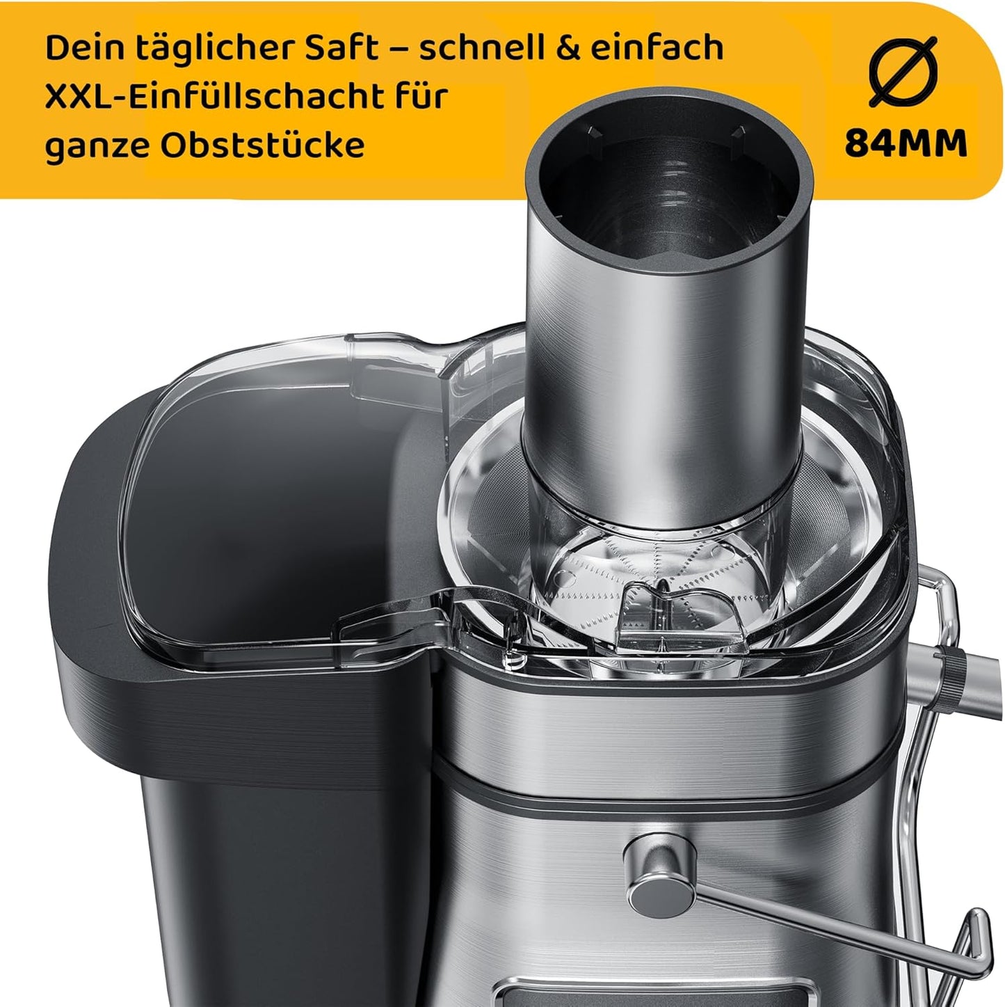 Professioneller Edelstahl Entsafter mit LED-Display