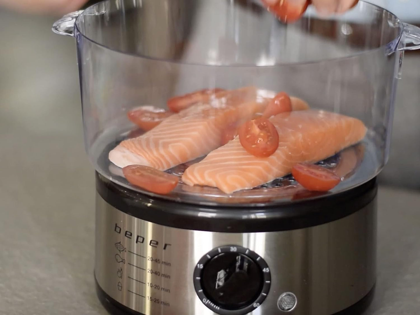 Multifunktionaler Dampfgarer mit Timer, 5 LITRES