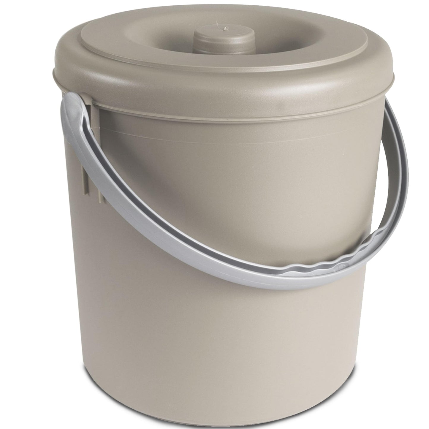Mülleimer mit Deckel, Braun 20 Liter
