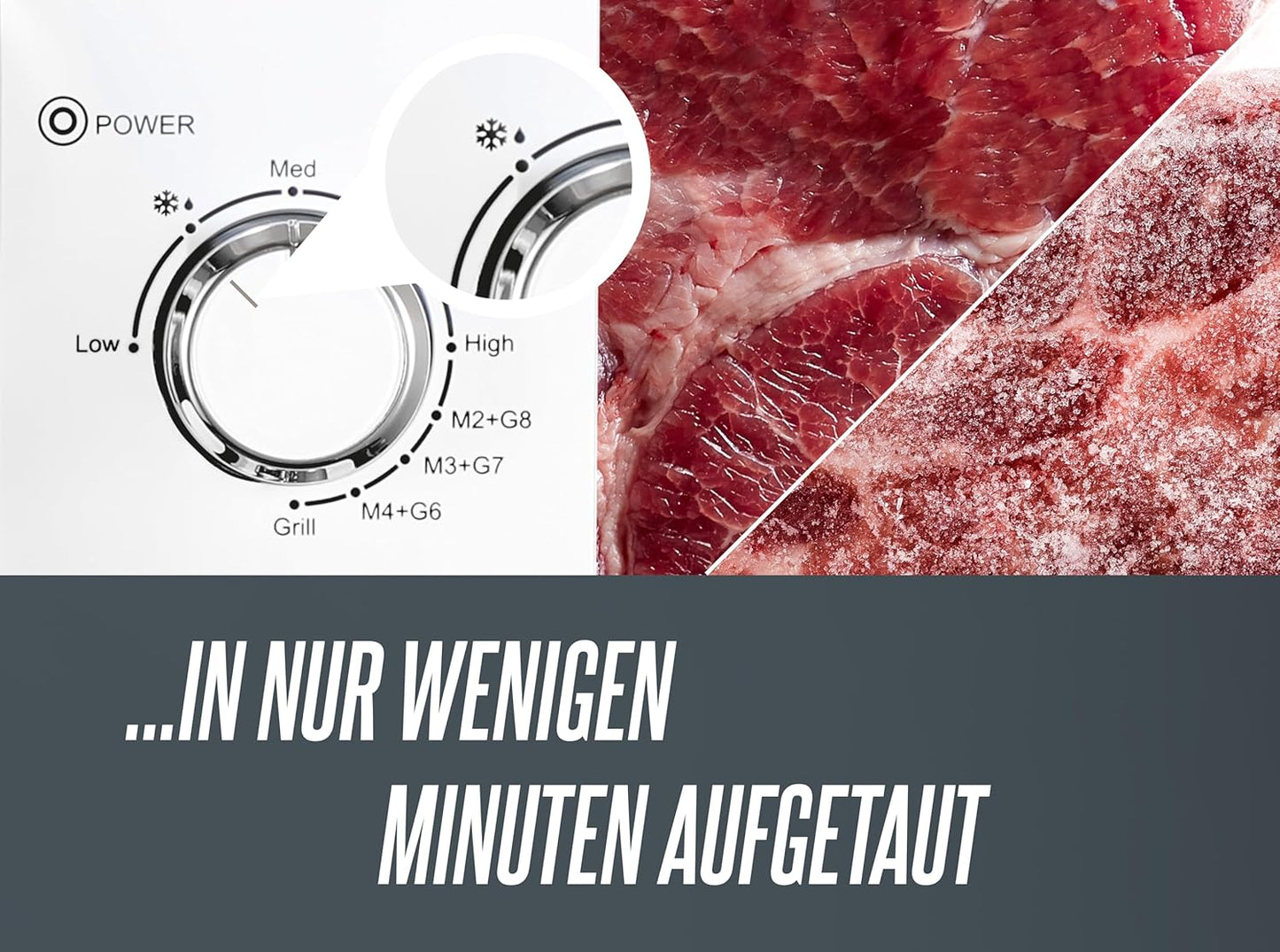 Mikrowelle mit Grillfunktion, Weiß