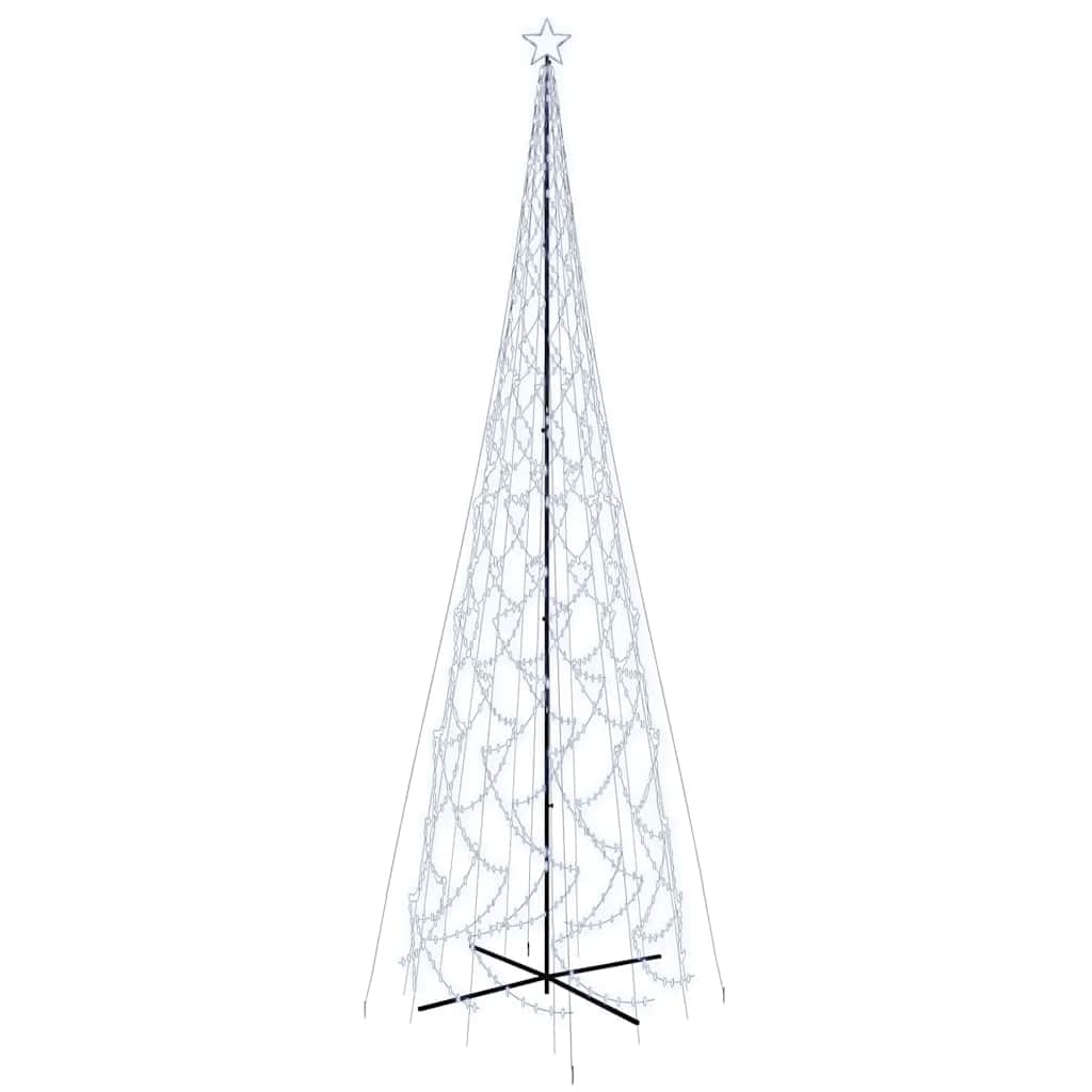 LED Weihnachtsbaum mit 3000 Lichtern, Kaltweiss 800 x 230 cm