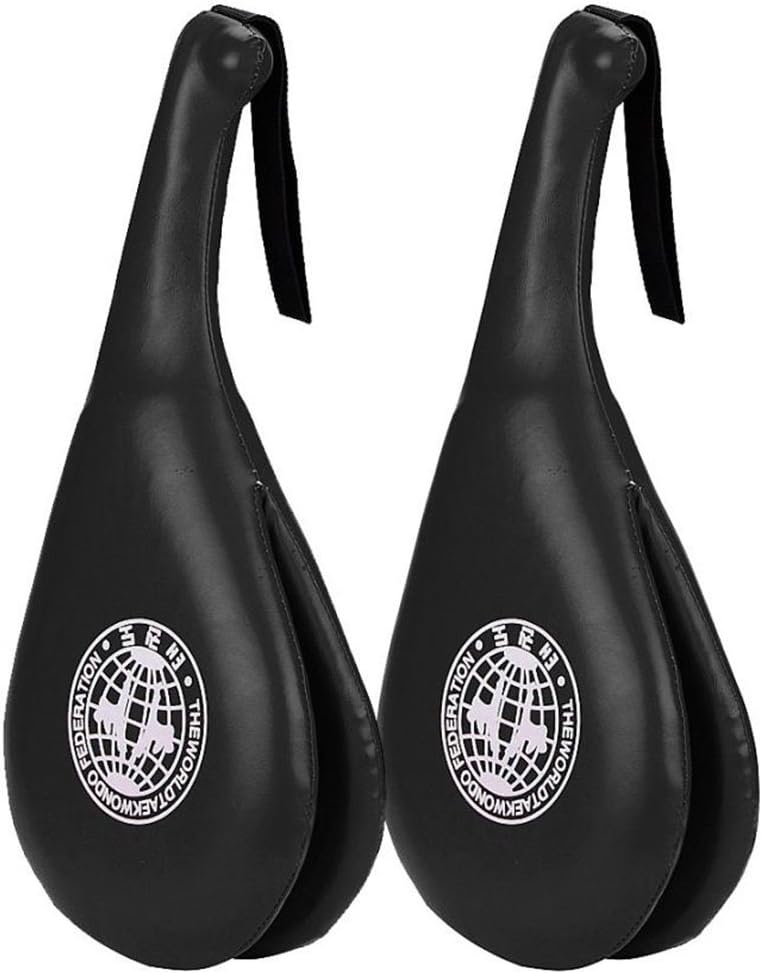 Doppelpolster-Handpratzen-Set, 1Paar Schwarz