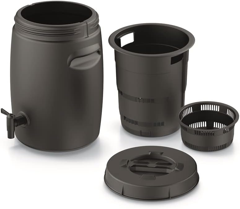 Komposteimer mit Filter und Ablasshahn, 55L