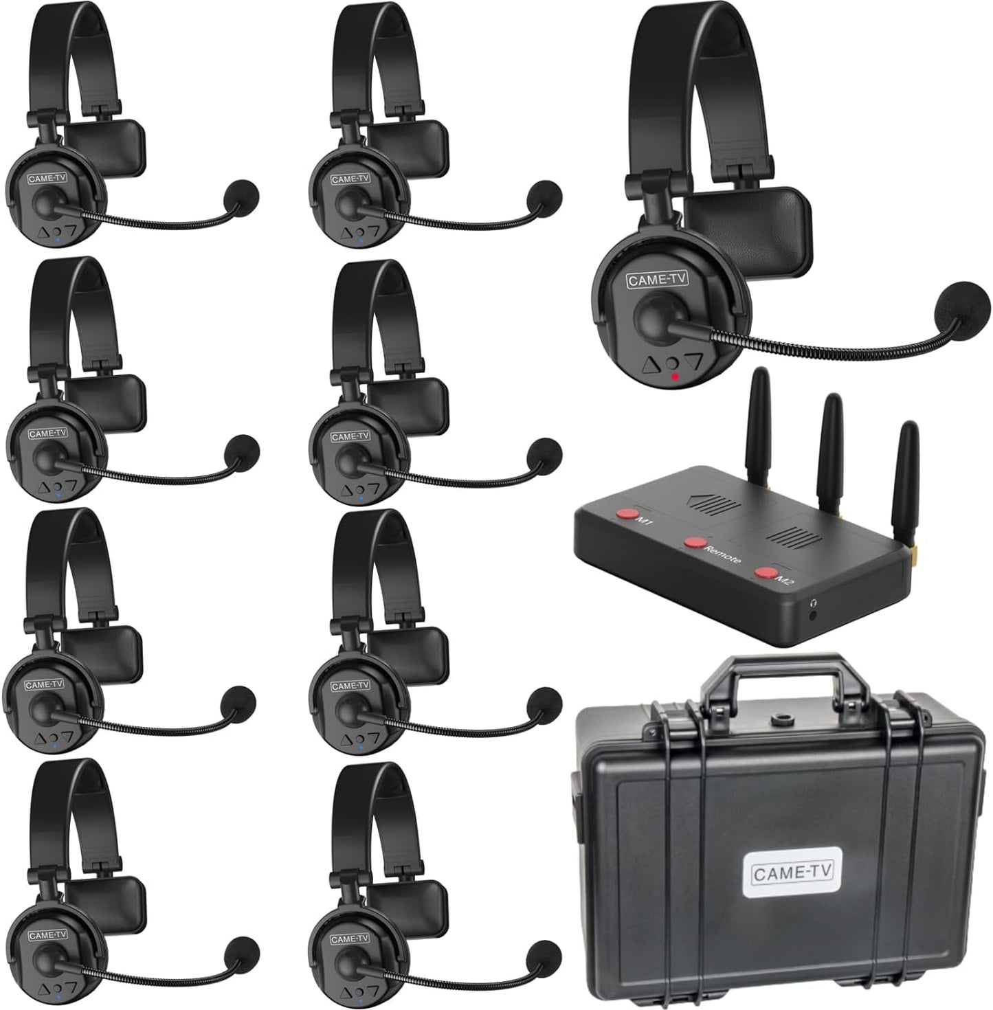 Kabelloses Vollduplex-Intercom-Headset-Set (9er-Pack), 9KIT
