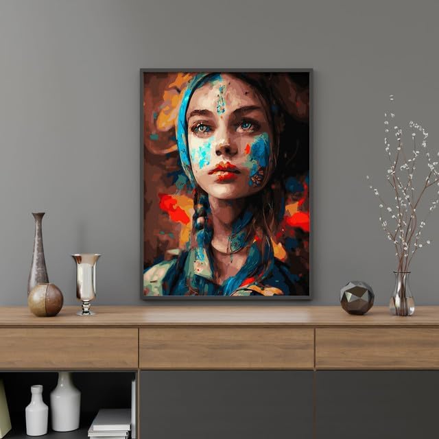 Malen nach Zahlen Set, Mädchen In Farben