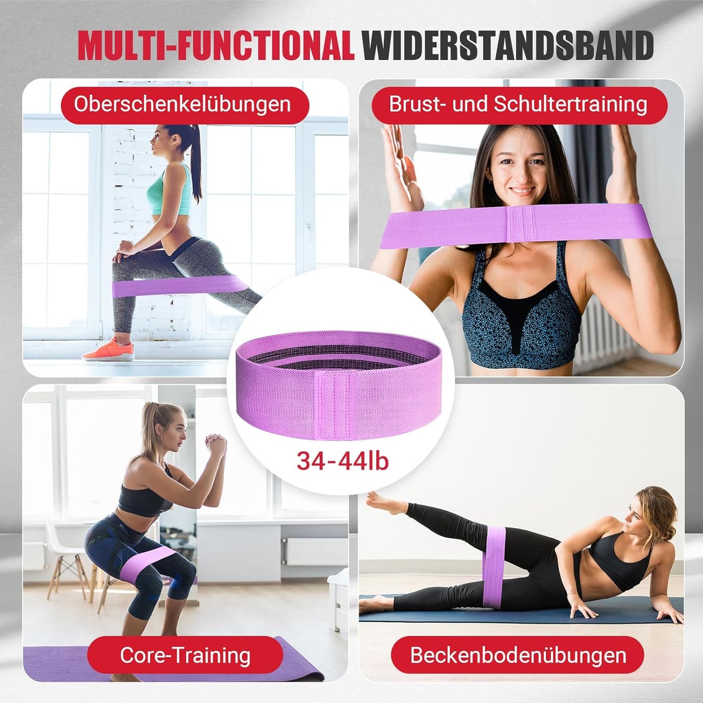 Beckenboden- und Oberschenkeltrainer, Purple