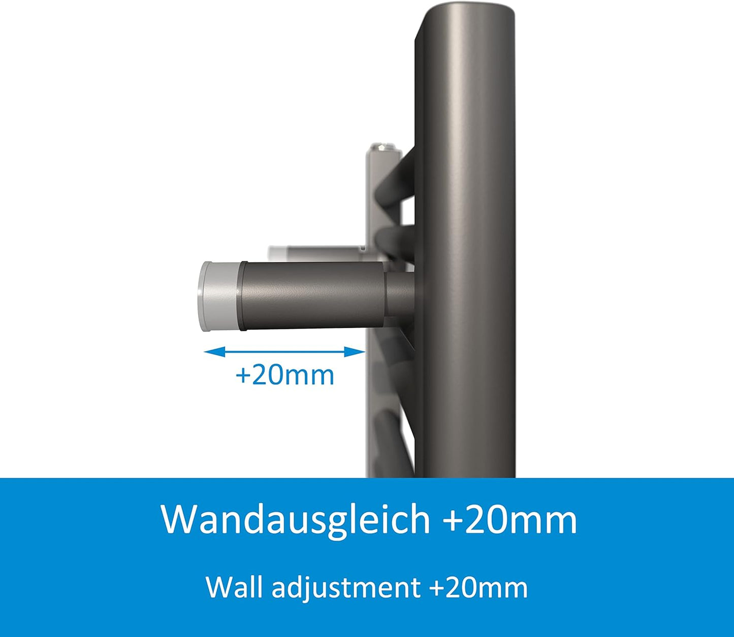 Badheizkörper Virgo mit Mittelanschluss, 40x160cm Anthrazit