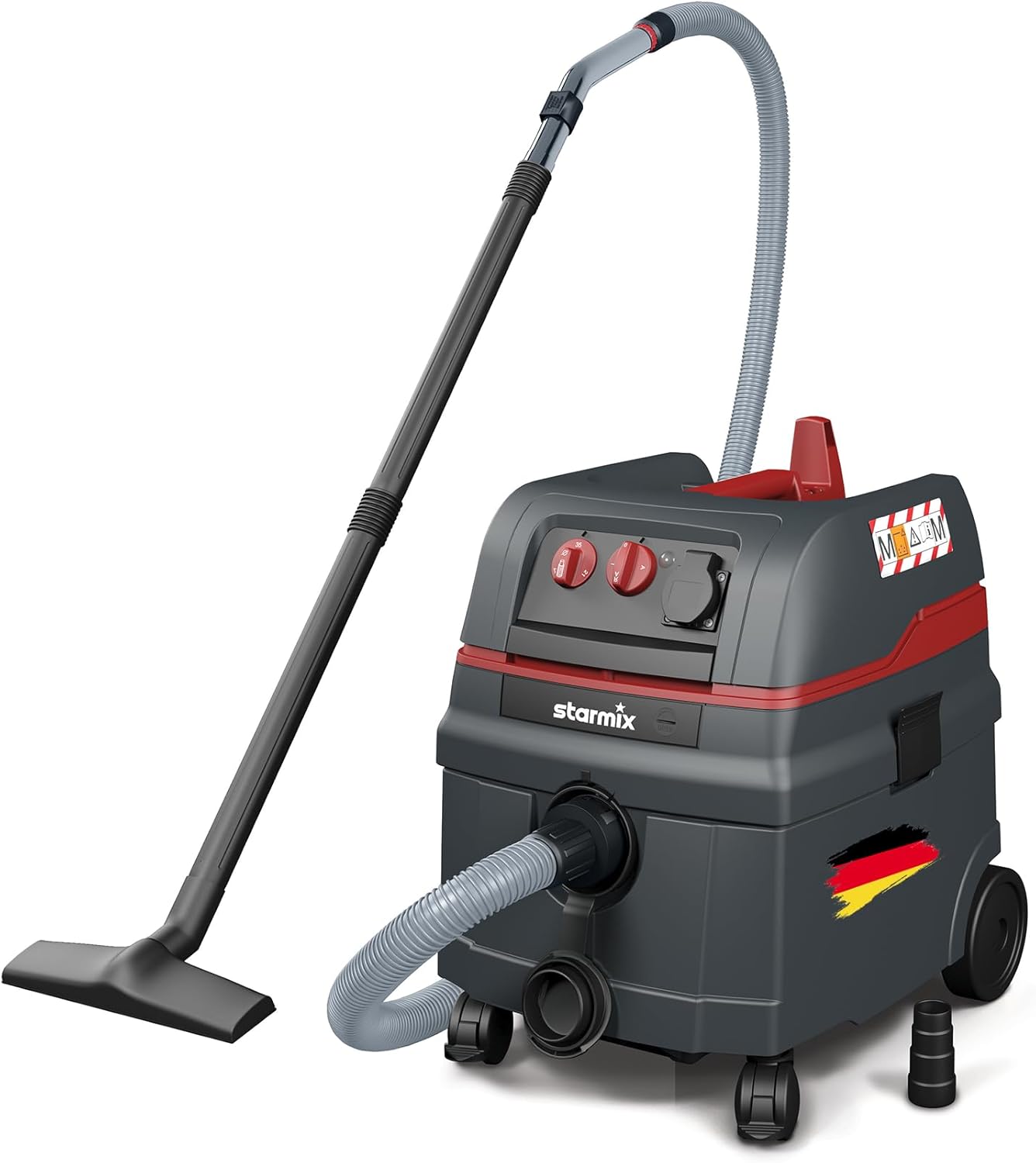 Nass- und Trockensauger mit Gerätesteckdose, ISC M-1625 Safe, 25 L Behälter