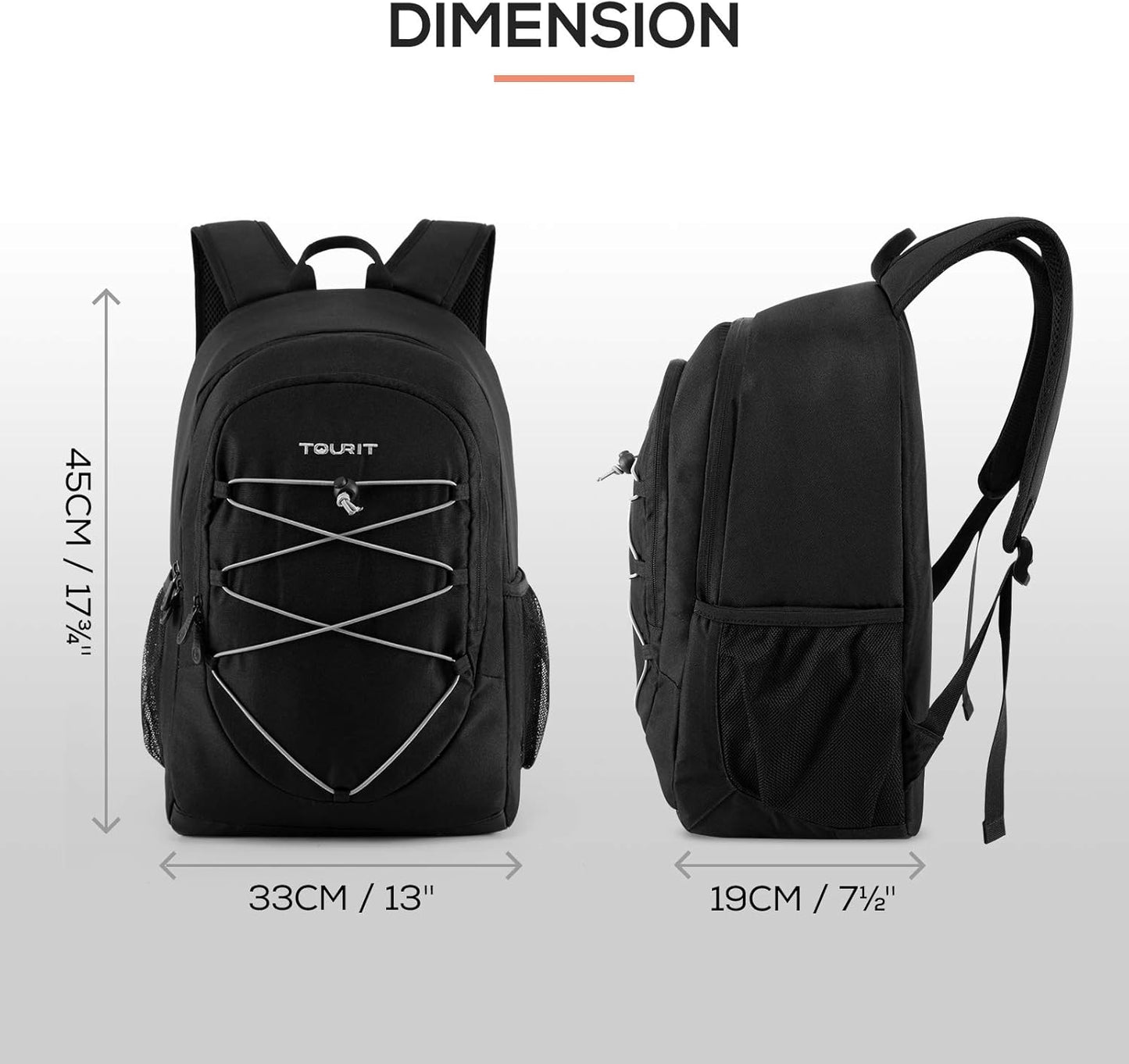 Kühlrucksack, Schwarz