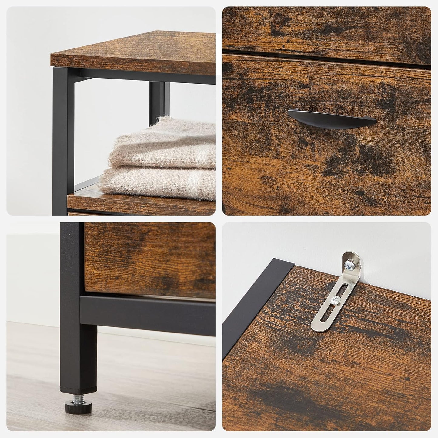 Schuhschrank mit Kippfächern, 2 Klappen (80L x 95H cm)