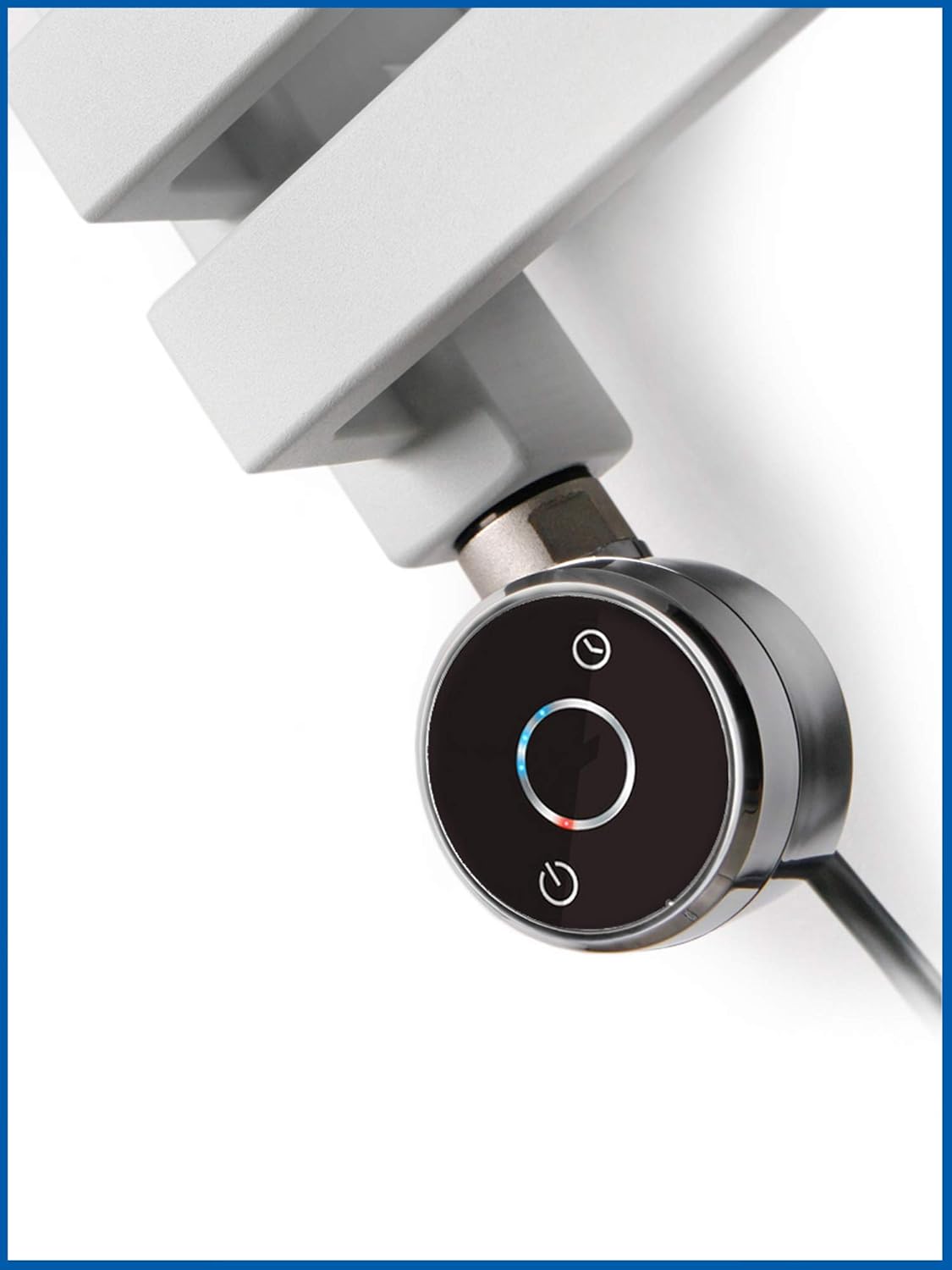 Thermostat Heizpatrone mit Spiralkabel, Schwarz