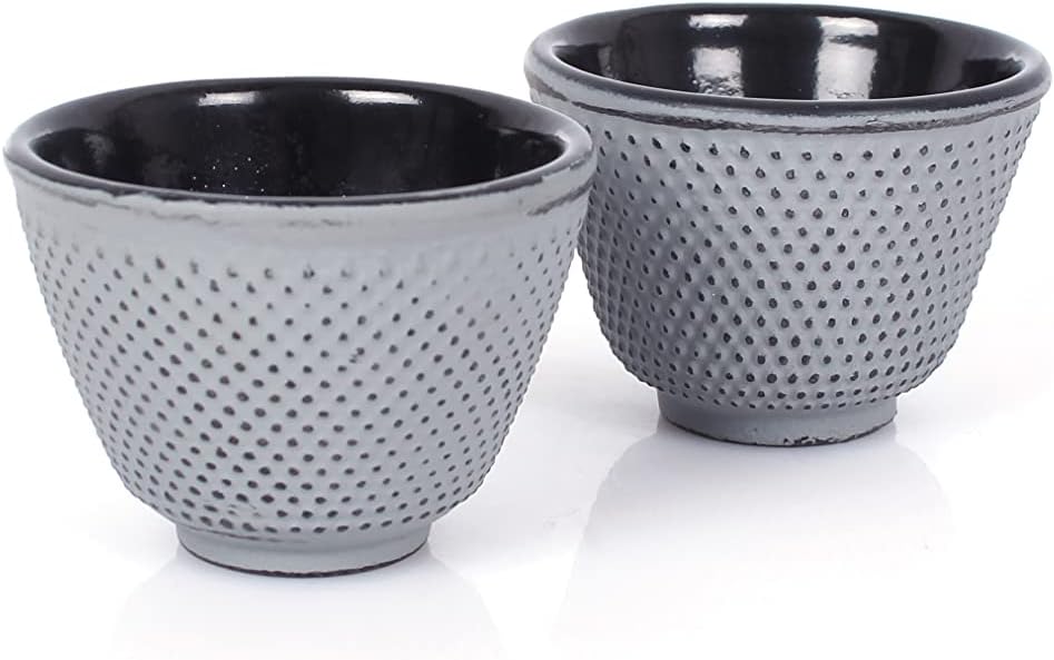Teeservice mit Tasse, Sieb und Untersetzer, 1,1 L Grau