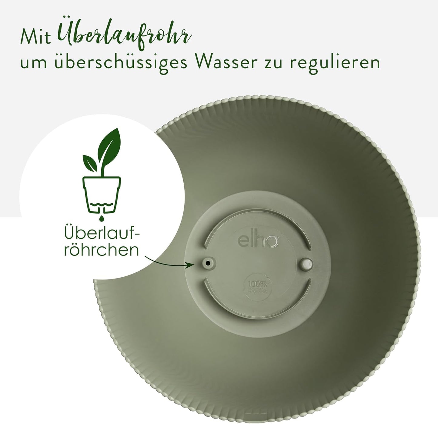 Sereh Blumentopf, 47 cm Nordic Green