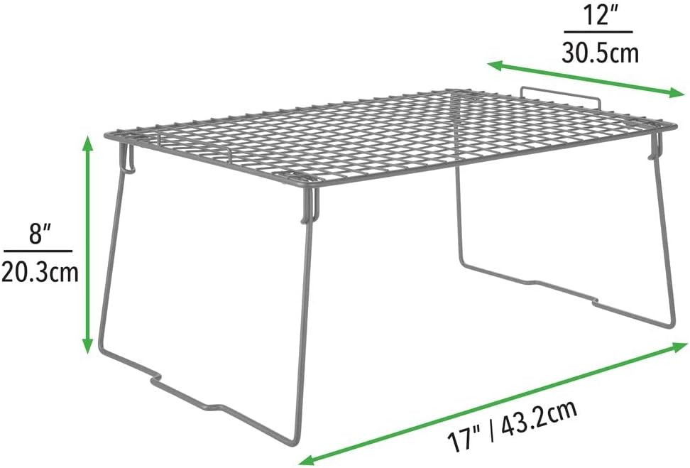 Stapelbarer Regaleinsatz für Schrankorganisation, 1 Graphitgrau