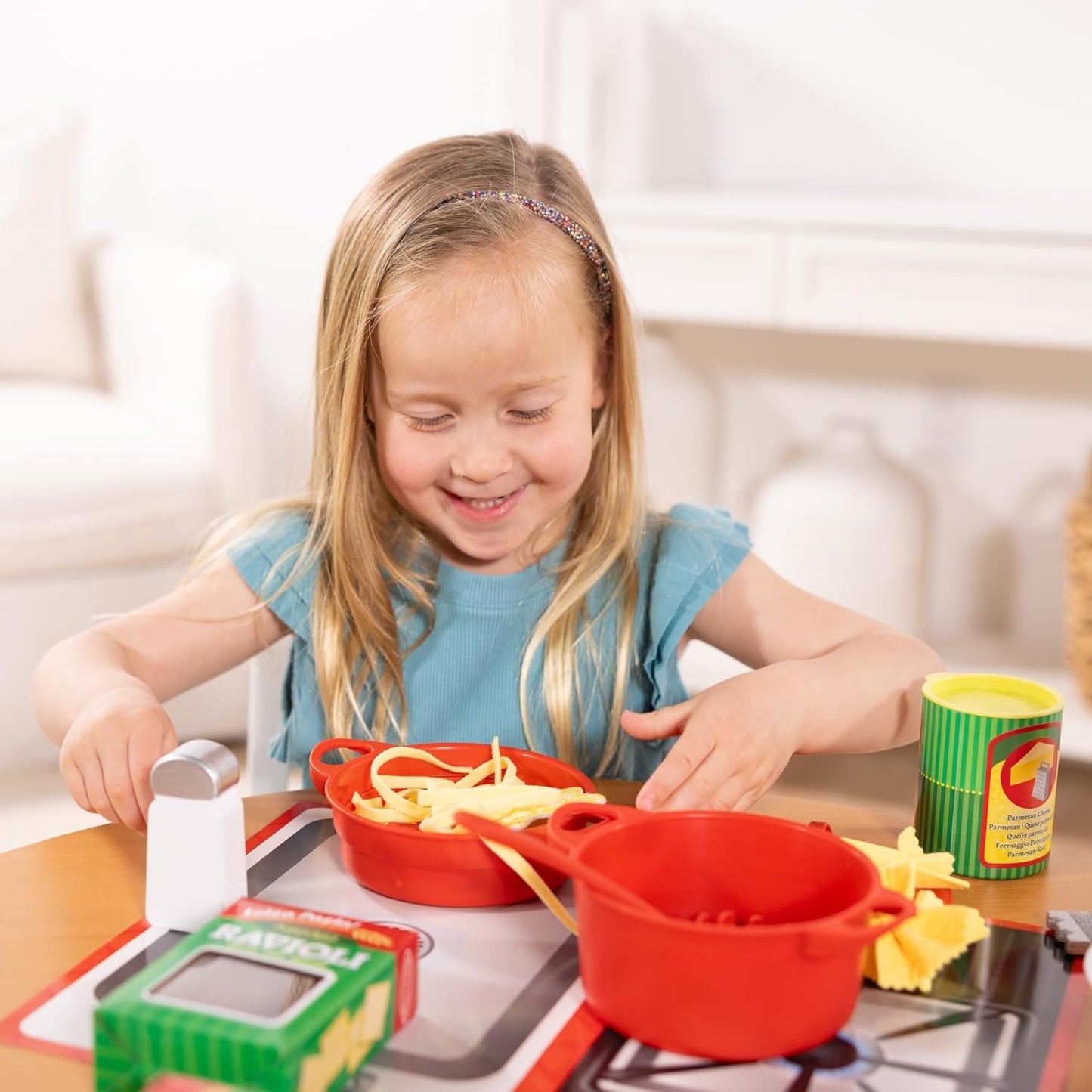 55-teiliges Pasta Spielset für Kinderküche, Einzeln Kinderspielzeug