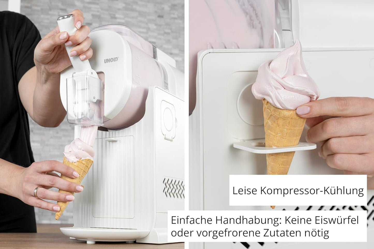 2in1 Slush- & Softeismaschine 48965 Sofia, Schwarz