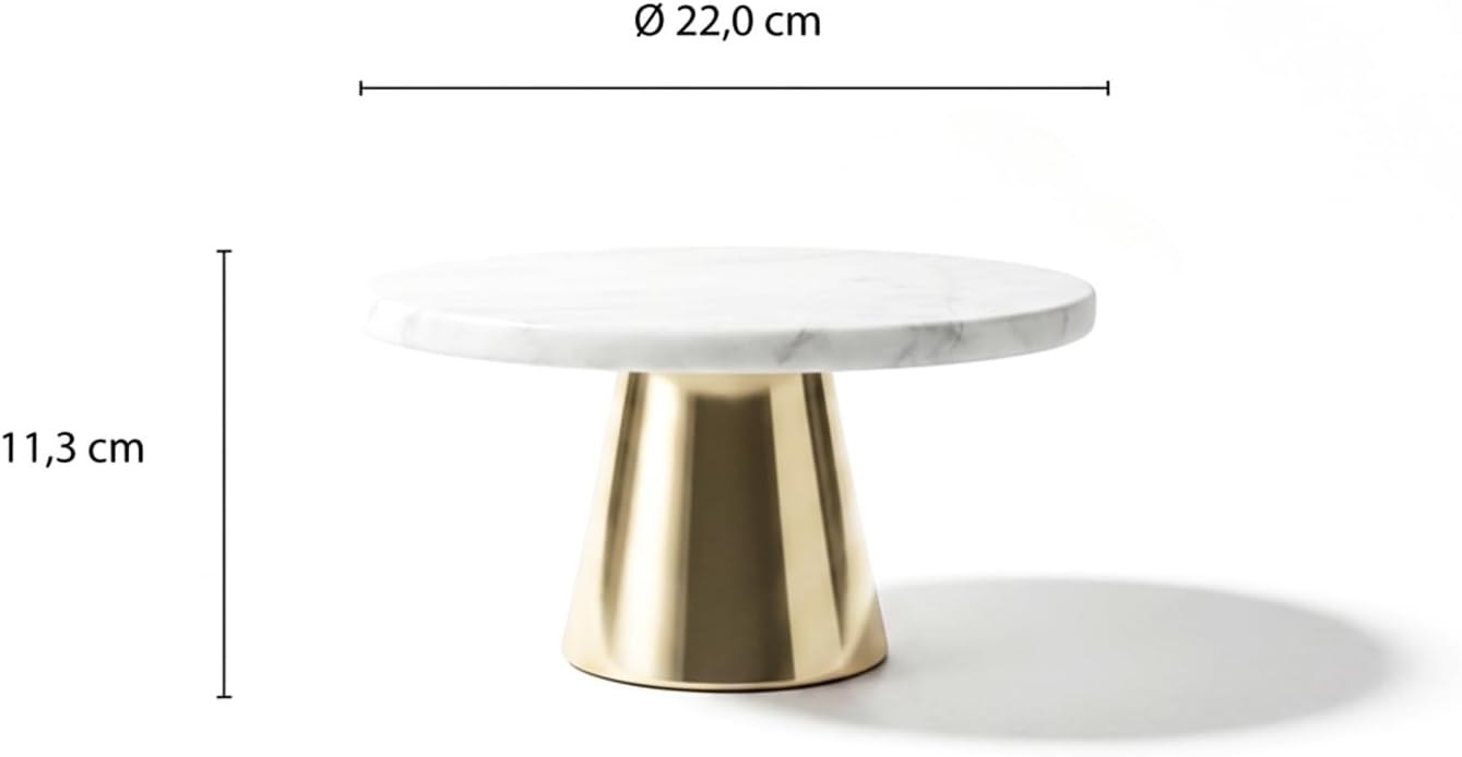 Tortenplatte mit Standfuss, Gold-edition Ø 22 cm
