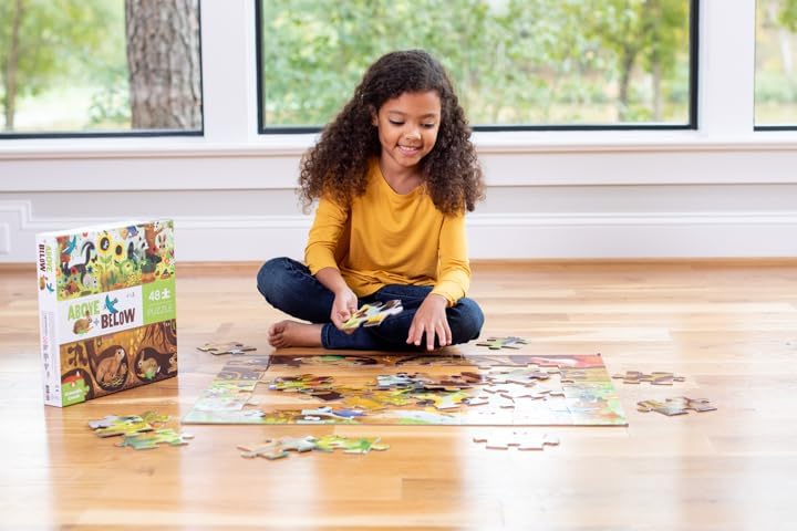 48-teiliges Bodenpuzzle Hinterhofentdeckung