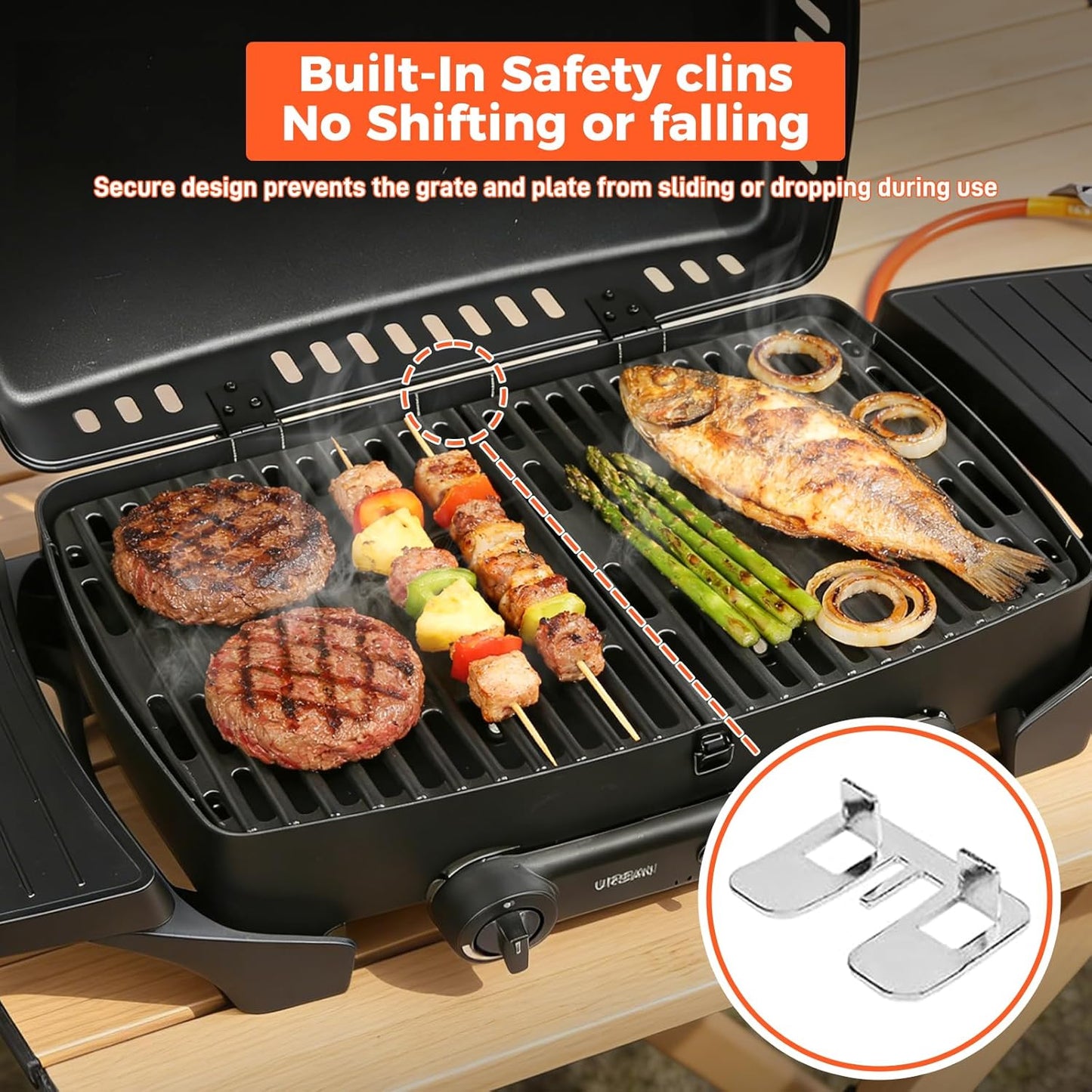 Gusseisen Grillrost Set, 7648
