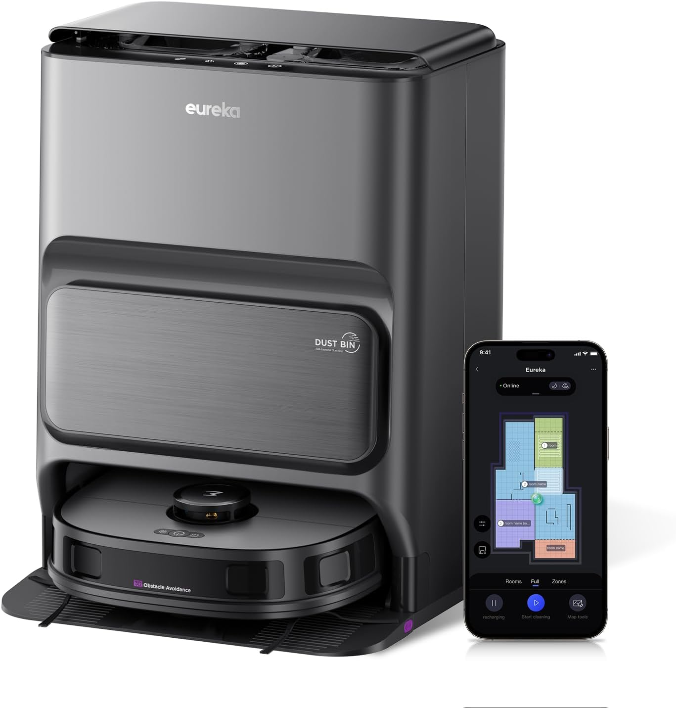 Saug- & Wischroboter mit All-in-One Station (J12 Ultra), J12 Ultra Schwarz
