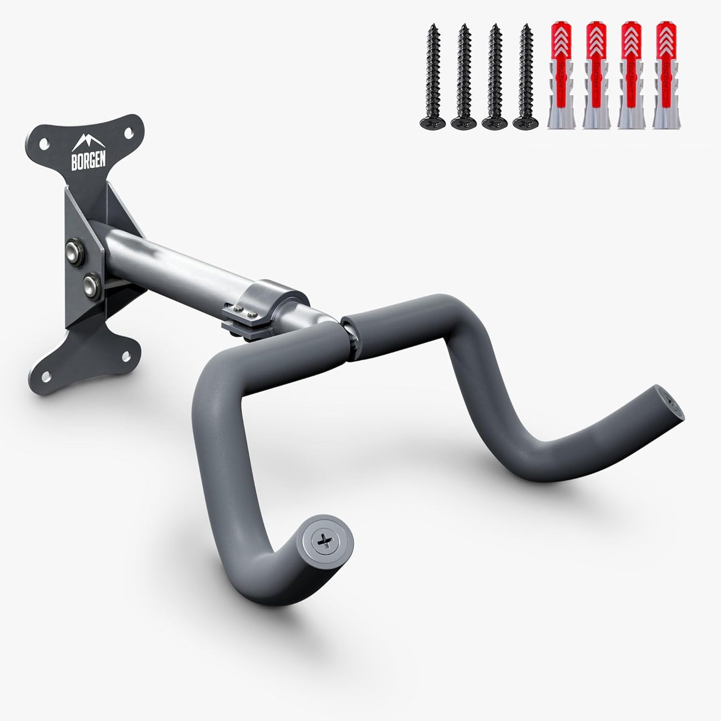 Velo Wandhalterung klappbar, 1er Set Grau