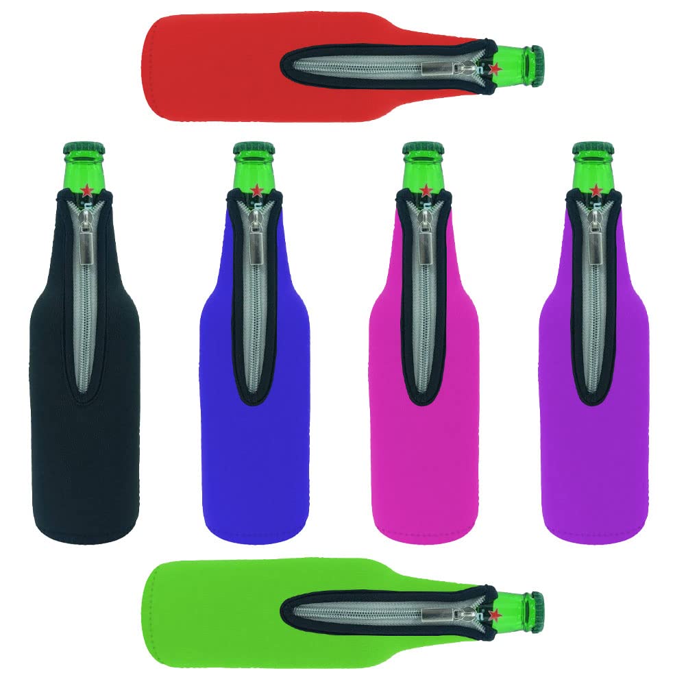 Thermo-Flaschenhüllen-Set, 6 Farben