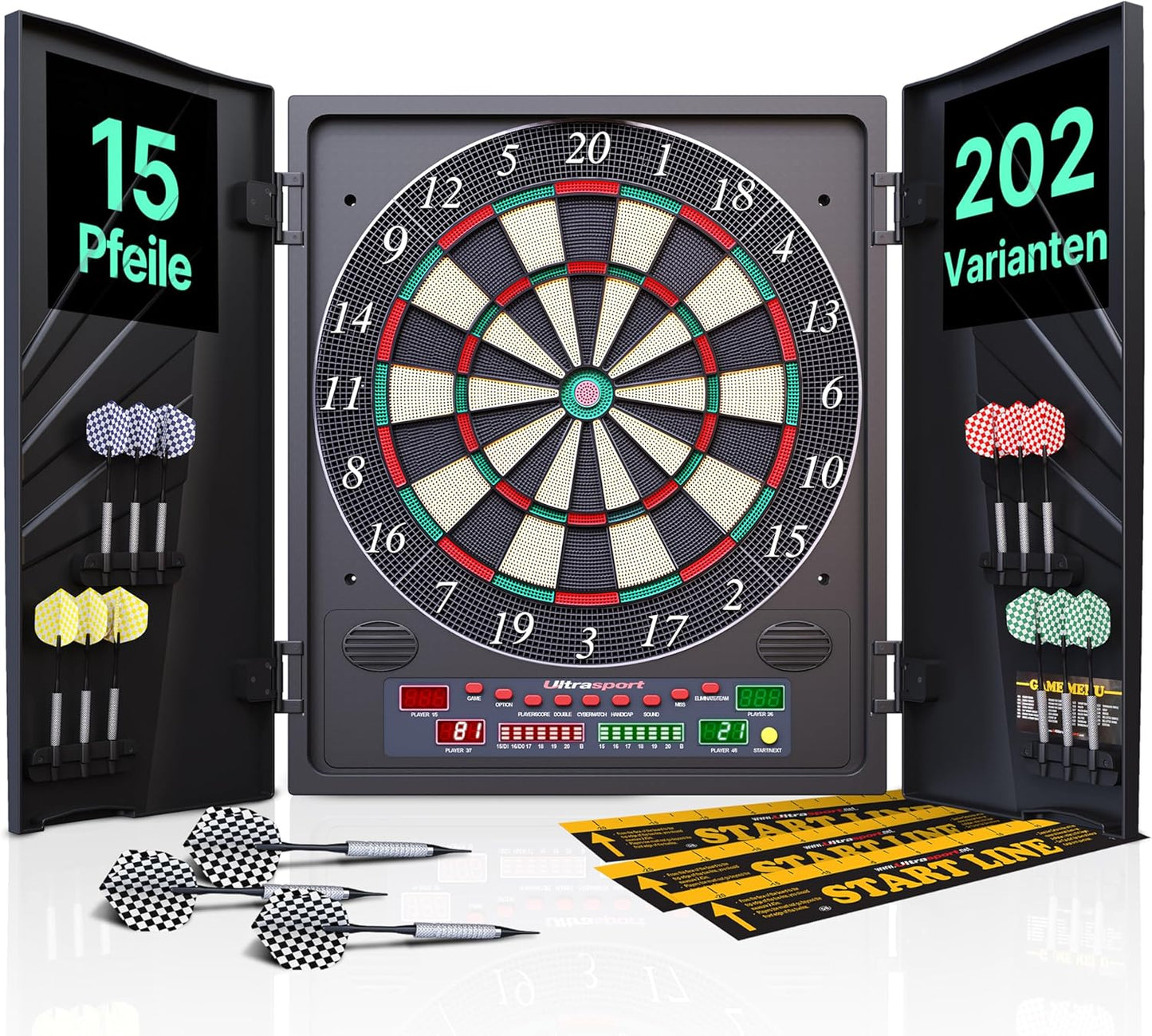 Elektrisches Dartboard, Dartboard mit Türen