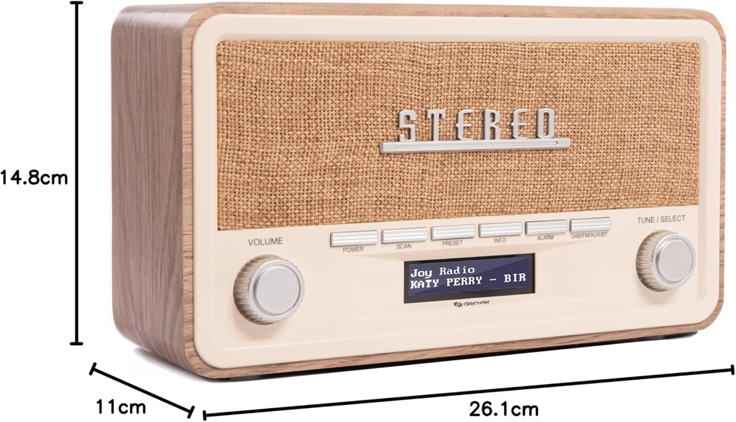 DAB-18 Retro DAB Digitalradio mit Bluetooth