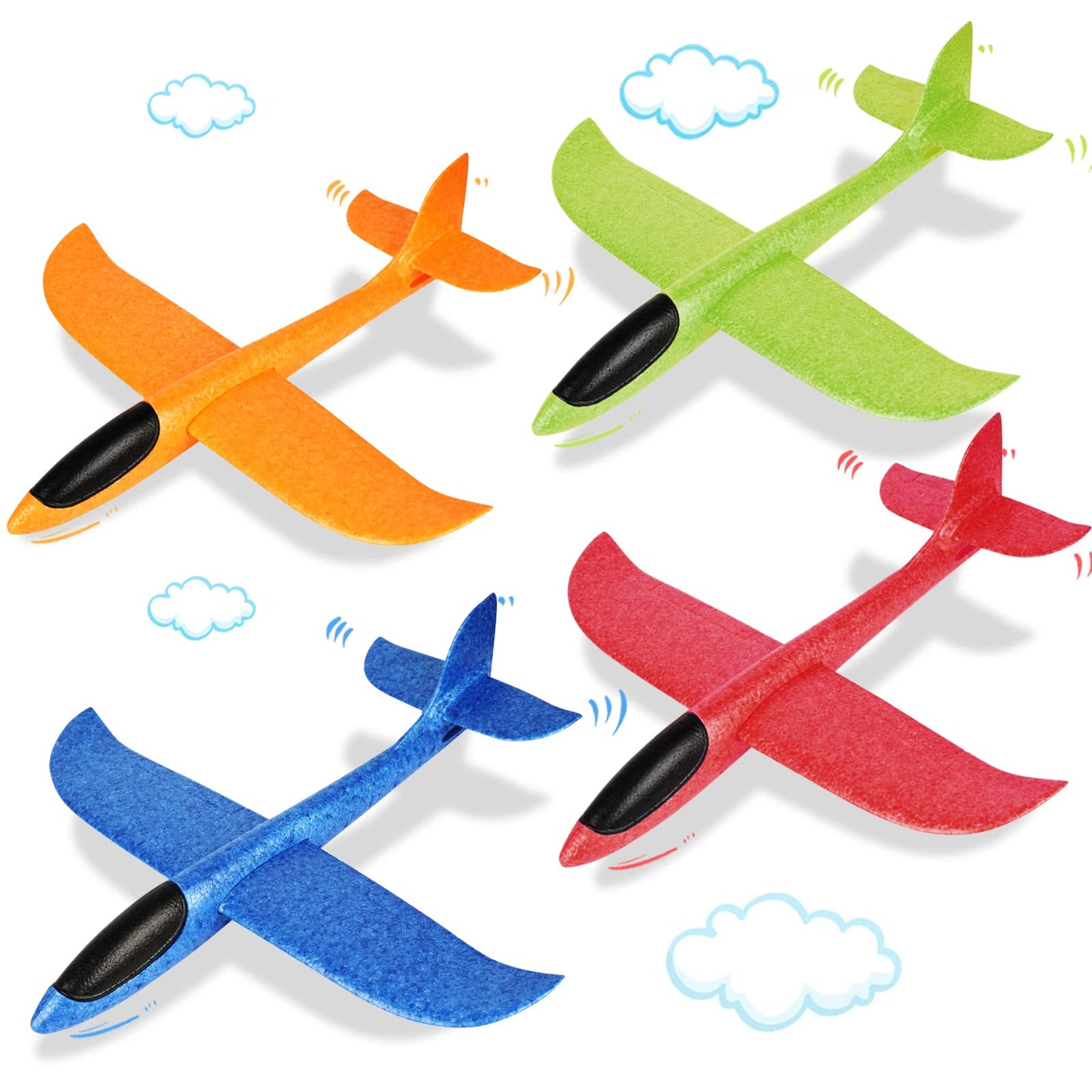 Wurfgleiter Segelflugzeug 4er-Set, Tarnung