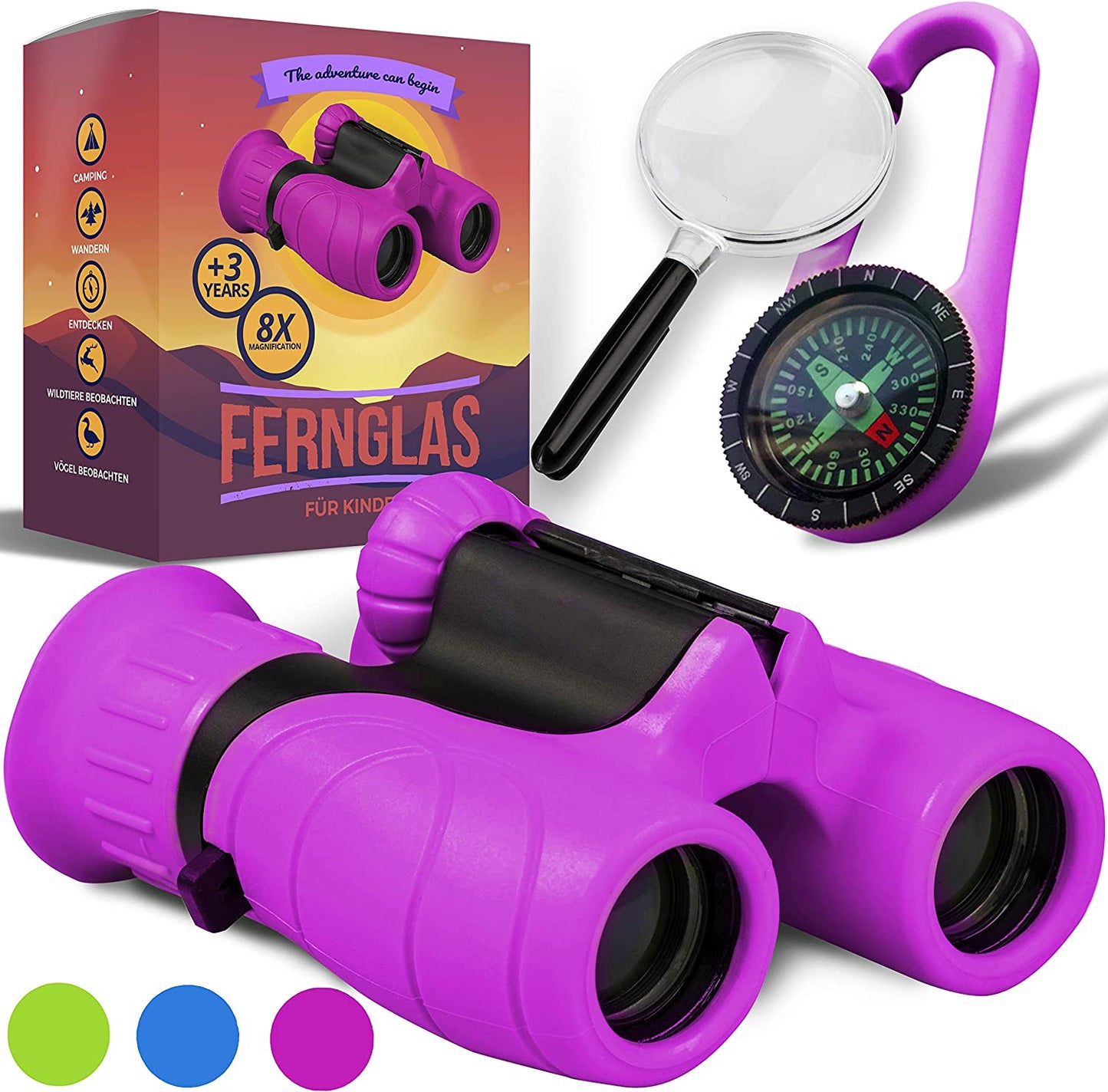 Fernglas für Kinder, Lila