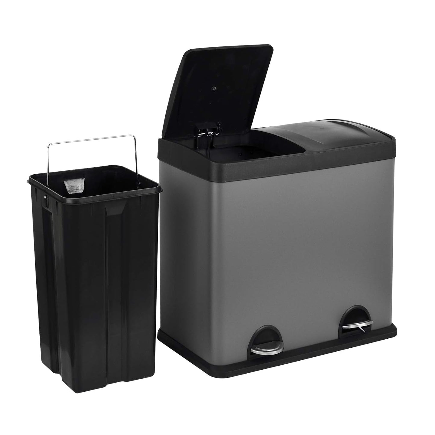 Mülleimer T2X24, Grau