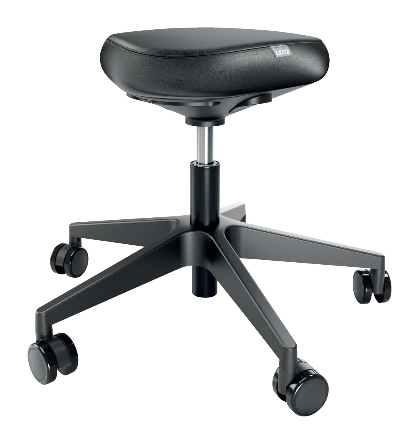 Ergonomischer Sitzhocker Ergo, Schwarz Sitzhocker mit Rollen