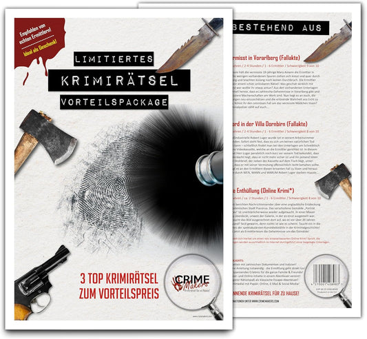 Escape Room Detektivspiel, 3er Bundle