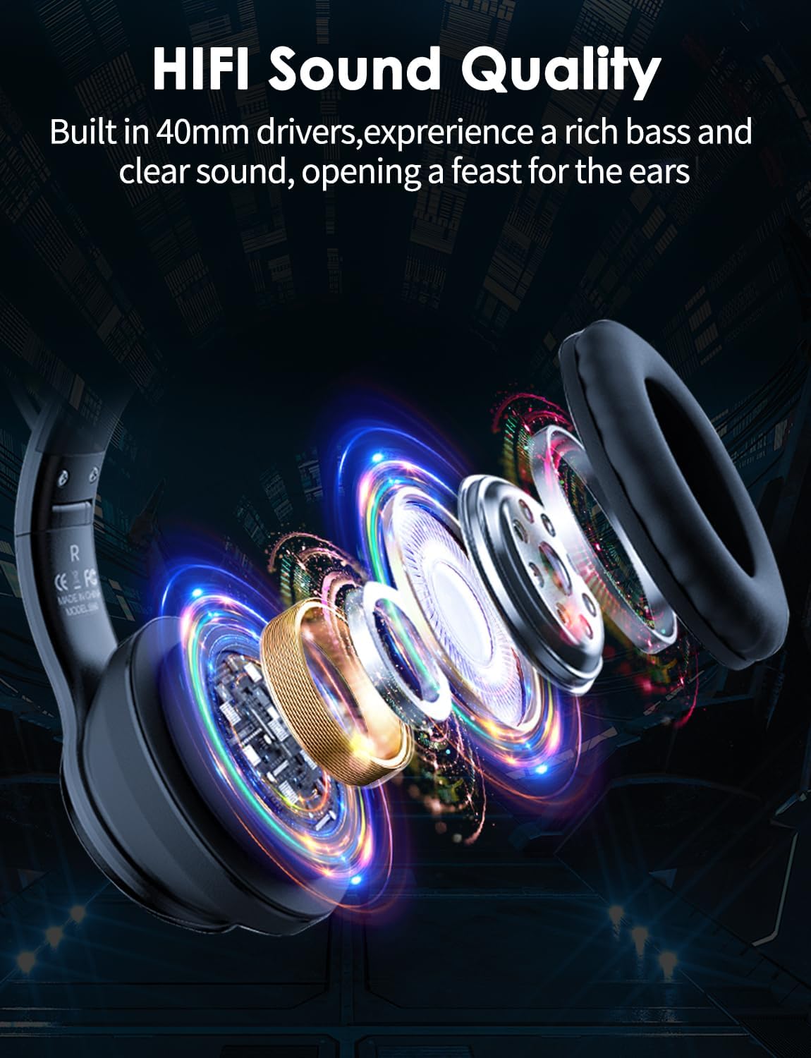 Bluetooth-Kopfhörer mit LED-Katzenohren, Cat-Ear Bluetooth