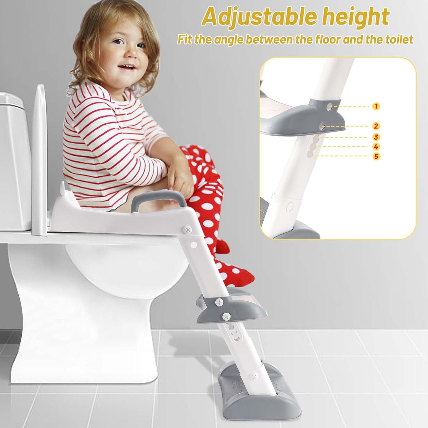 Kinder-Toilettentrainer mit Treppe