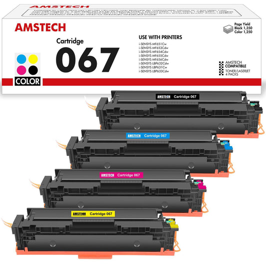 067 067H MF657Cdw Toner-Set für Canon i-SENSYS Drucker, 4 Stück