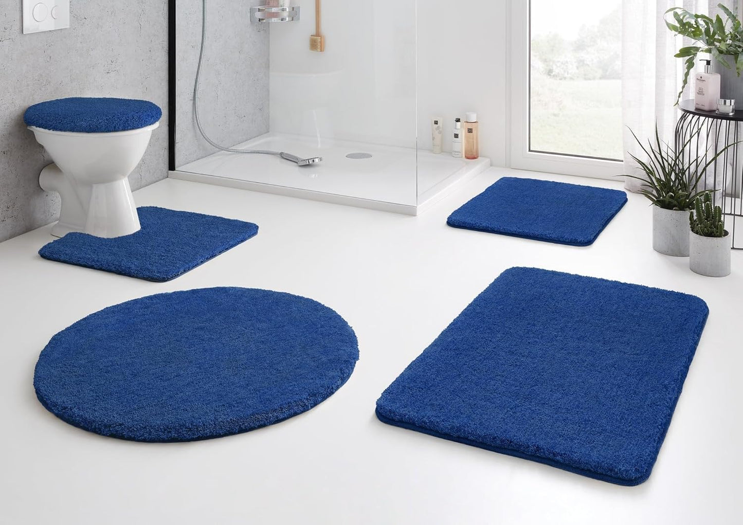 Badteppich Relax, Atlantikblau 55 x 65 cm (Rechteckig)