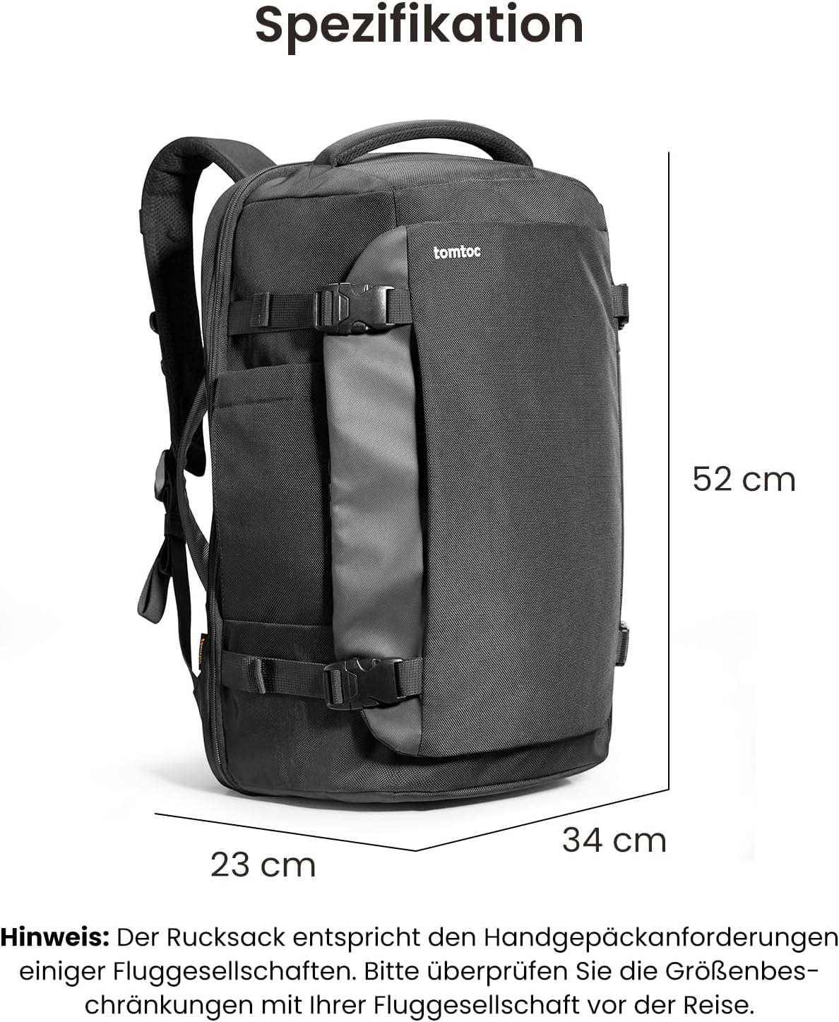 Reiserucksack für Laptop bis 17 Zoll